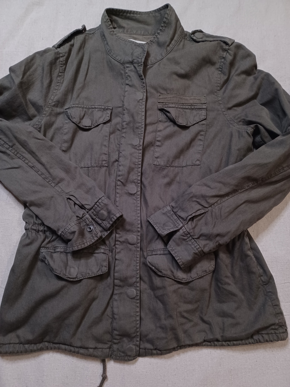 Hinge Olive Green Utility Field Jacket Women's Size Large